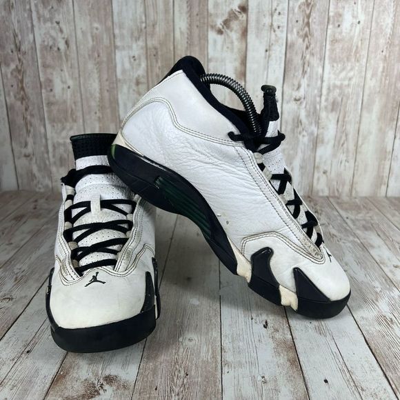 Jordan 14 retro oxidized green - kids 6.5 Womens 8 - Picture 6 of 9